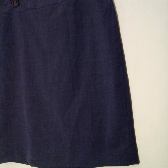 Banana Republic Skirt Women 8 Stretch Classic Career Back Zip Blue - Picture 6 of 14